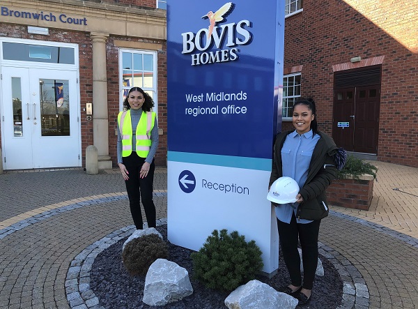 Apprentices Jasmin and Lillie strive to cement a career at national housebuilder